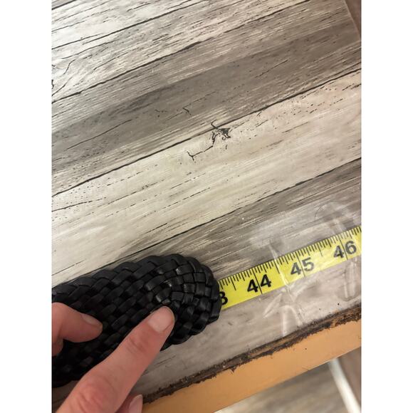 Michael Kors Braided Leather Belt - Women's 43" Black - Picture 5 of 7